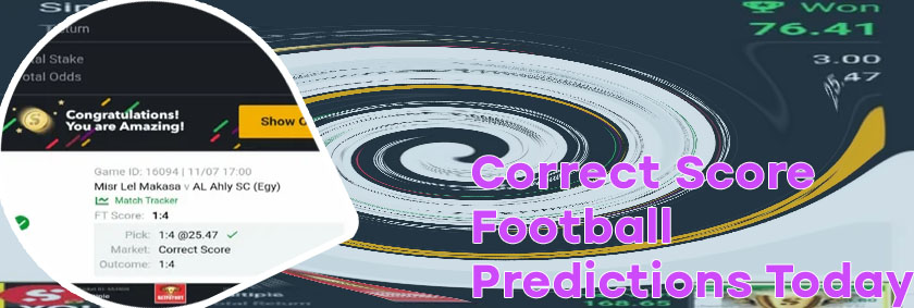 Prediction for correct scores today